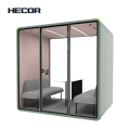 Cabine acoustique de qualité conversation pour quatre personnes