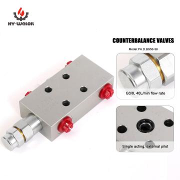 Single Acting External Pilot Hydraulic Counterbalance Valve