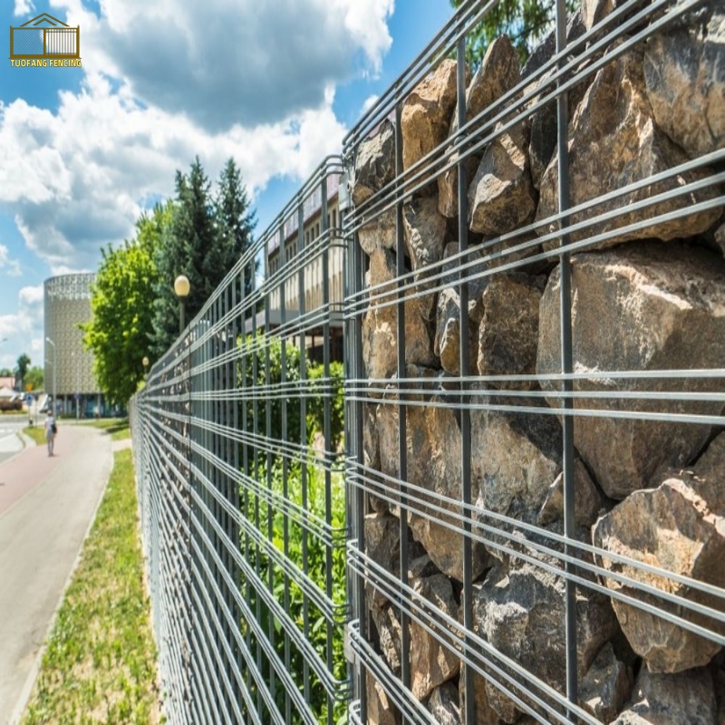 Caixa de gabion soldada de metal premium para parede