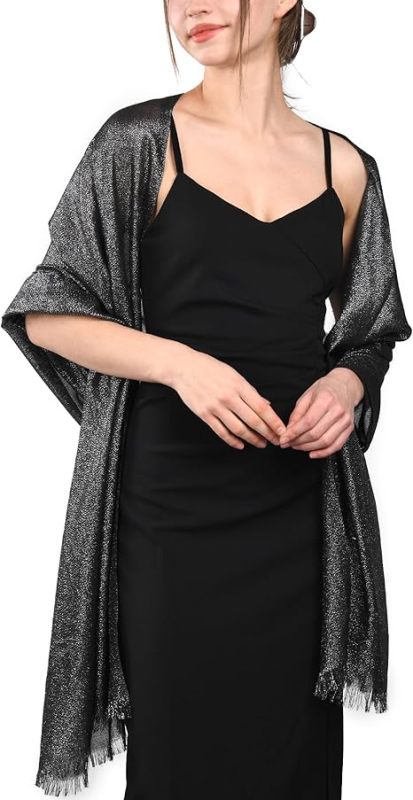 Womens Sparkling Shawls and Wraps For Evening Party Bridal Wedding Formal Dresses