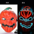 Máscara de terror de calabaza brillante LED de Halloween