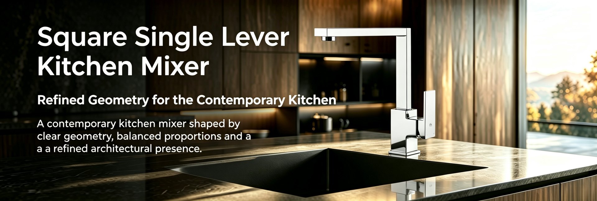 square-single-lever-kitchen-mixer