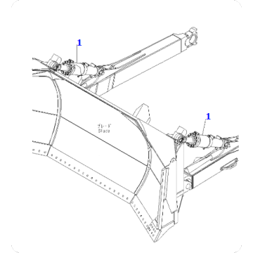 Bulldozer D475A-5 Tilt Cylinder Assembly 707-01-0X760