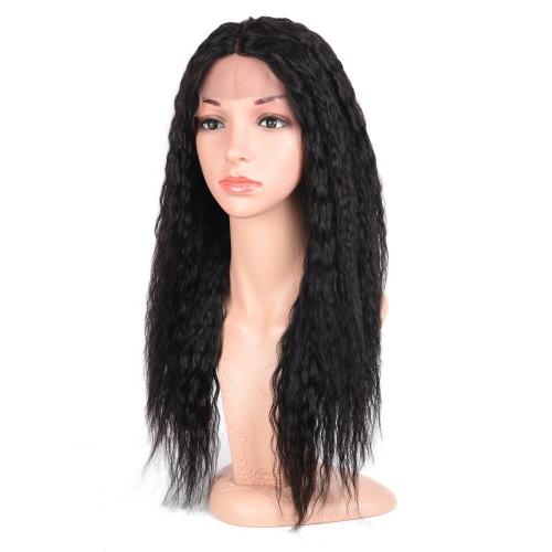 100% HUMAN HAIR LONG SIZE LACE FRONT WET N WAVY WIG