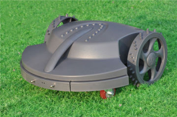 auto lawn mower, lead-acid battery, 2 pcs cutting blades garden machine
