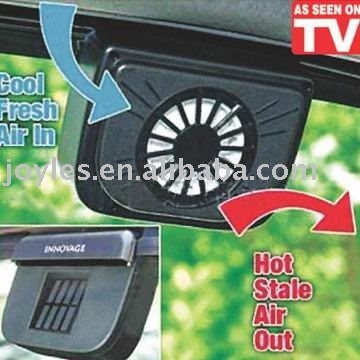 auto cool solar power car fan
