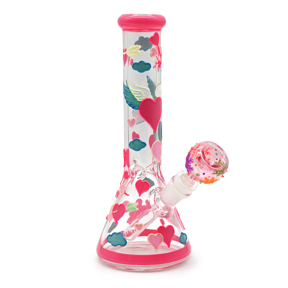 26cm ange's heart verre beaker bongcm