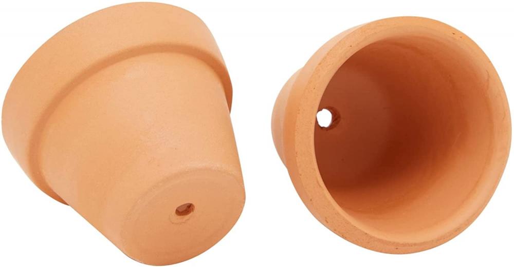 1 pentole in terracotta da 1/2 pollici con fori di drenaggio