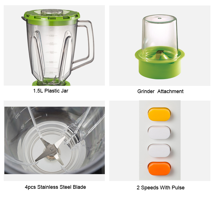 350 Watt Green Color Multi-Function Grinder Blender