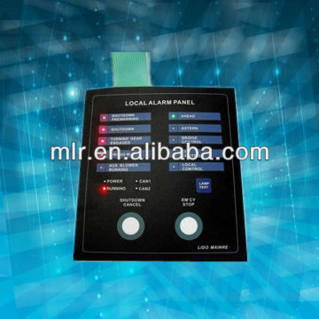 Auto Type Membrane Switches for Electric Sensor, with LEDs, Protect PET Circuit Tail