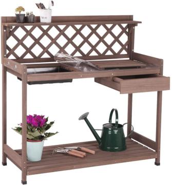 Outdoor Gardening Work Bench with Sink & Lid