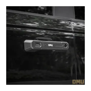 Maiker Manufacturer: OMU Aluminum with Carbon Fiber Door Handle Cover for Bronco 2 Doors - Keyless Entry Accessory