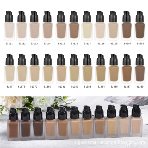 Liquid foundation with spf 30 with zinc oxide