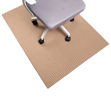 Easy Fold Rectangular Fabric Chair Mat - Water Resistant for Hardwood Floors