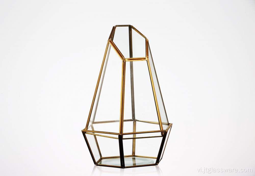 Cây trồng trong nhà bán chạy bằng kính Terrarium Geometric