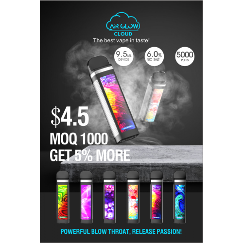 5 flavor 5000 puffs e cigarette wholesale