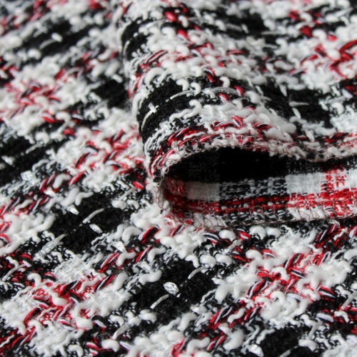 Eleedance Tweed Black Polyester Fabric