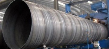 Spiral submerged arc welded steel pipe