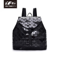 Mochila geométrica del ordenador portátil de la moda de la mochila de lingge para las mujeres