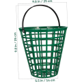 Cesta de aro para pelota de golf, cubo de almacenamiento, rango de práctica