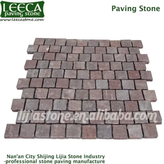 Interlocking block granite paving stone