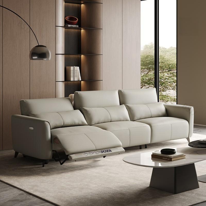 Premium Leather Reclining Sectional Sofa