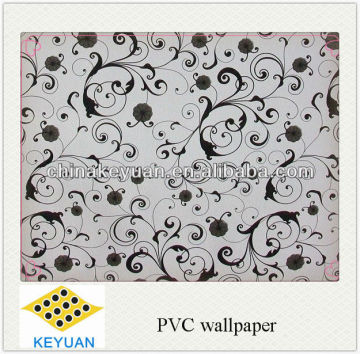 PVC wallpaper with self-adhensive for wall decortion