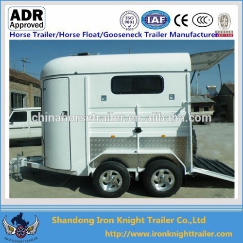 China Made Standard Model Two Horse Straight Load Horse Float Horse
