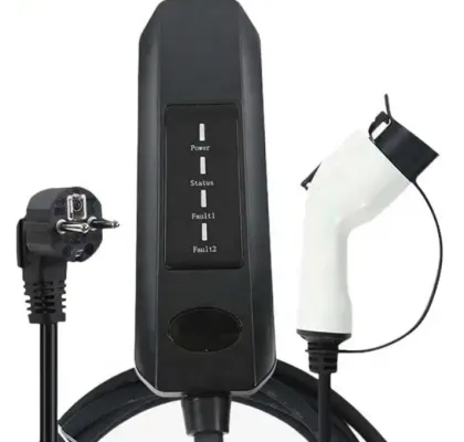 Portable Wallbox Type 1 2 with 5m Cable - 16A/32A Home Electric Car Charger