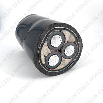 3 teras 3x240mm² Aluminium Armored Voltan Tinggi Kabel Kuasa Bawah Tanah