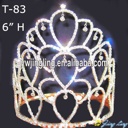 Glitz rhinestone pageant crowns for sale