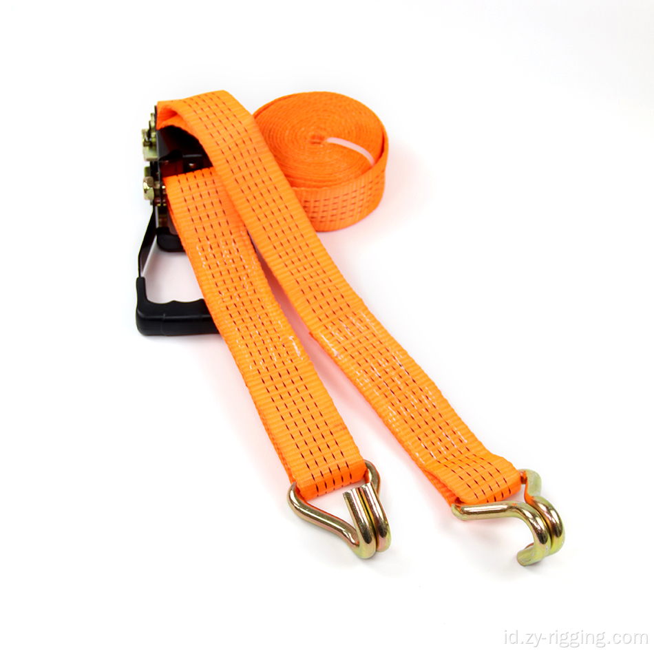 2 inci 5Tons Polyester tie down Lashing ratchet strap