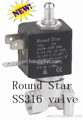 3 Way Sus316 Coffee Machine Stainless Steel Solenoid Valve 