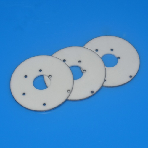 High precision alumina ceramic metallized spacer