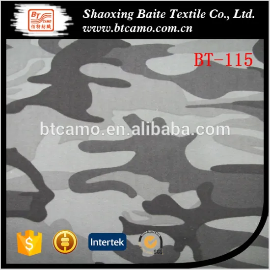 T/C Twill Snow Camouflage Fabric