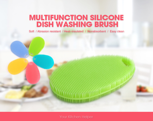 Buona qualità per la pulizia del silicone, per il lavaggio dei piatti, per la pulizia dei cuscinetti in silicone, per il Cute Scrubbing in silicone