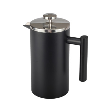 Food Grade Stainless Steel Double Wall BlackFrench Press