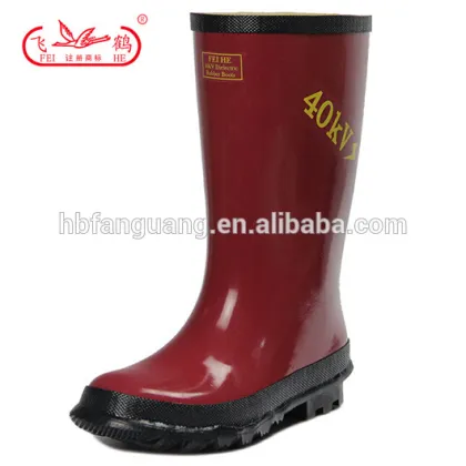 high voltage boots, dielectrical rubber boots 35kv