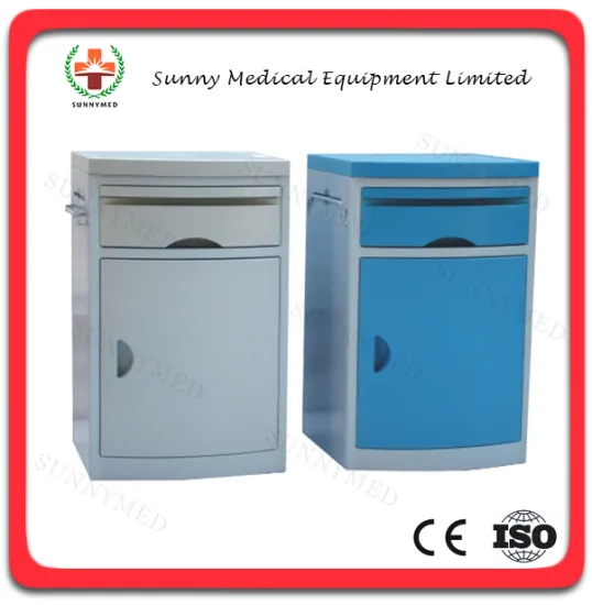 SY-R074 Good-quality hospital ABS plastic Bedside Cabinet for sale