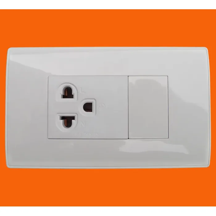 Универсальная настенная розетка американского стандарта (A2306)