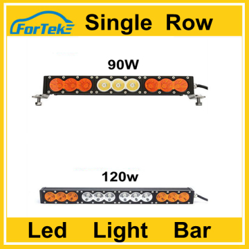 10w amber/white single row led light bar