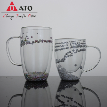Doppelwandige Tee- und Kaffeetasse aus Borosilikatglas