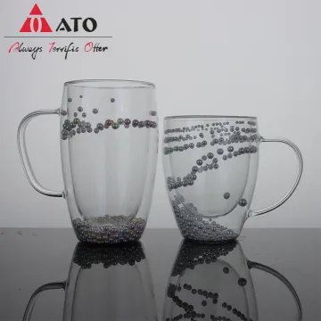 Borosilicate Double Wall Glass Tea Coffee Mug Cup