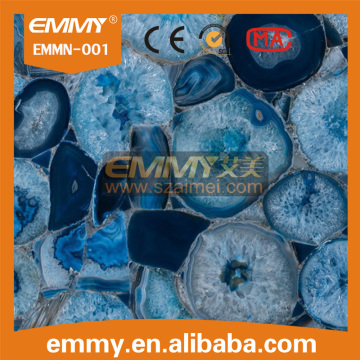 China factory price new pattern agate glass mosaic tile gemstone cheap sale
