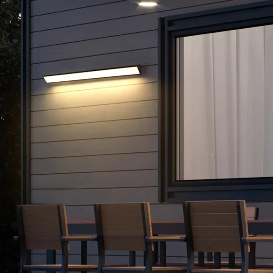 Shinyland Exterior Linear Strip Wall Lamp 3000K Warm White Garden Sconce