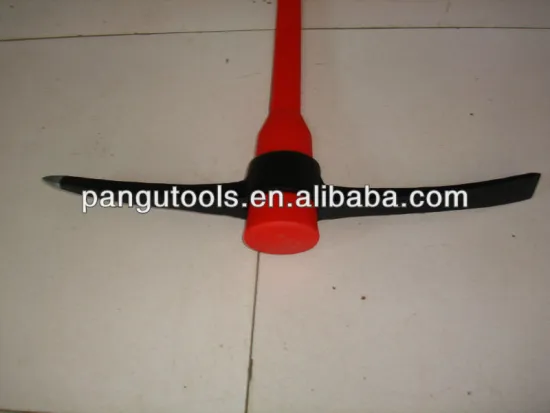 Pickaxe with fiberglass handle, P402, forged railway steel