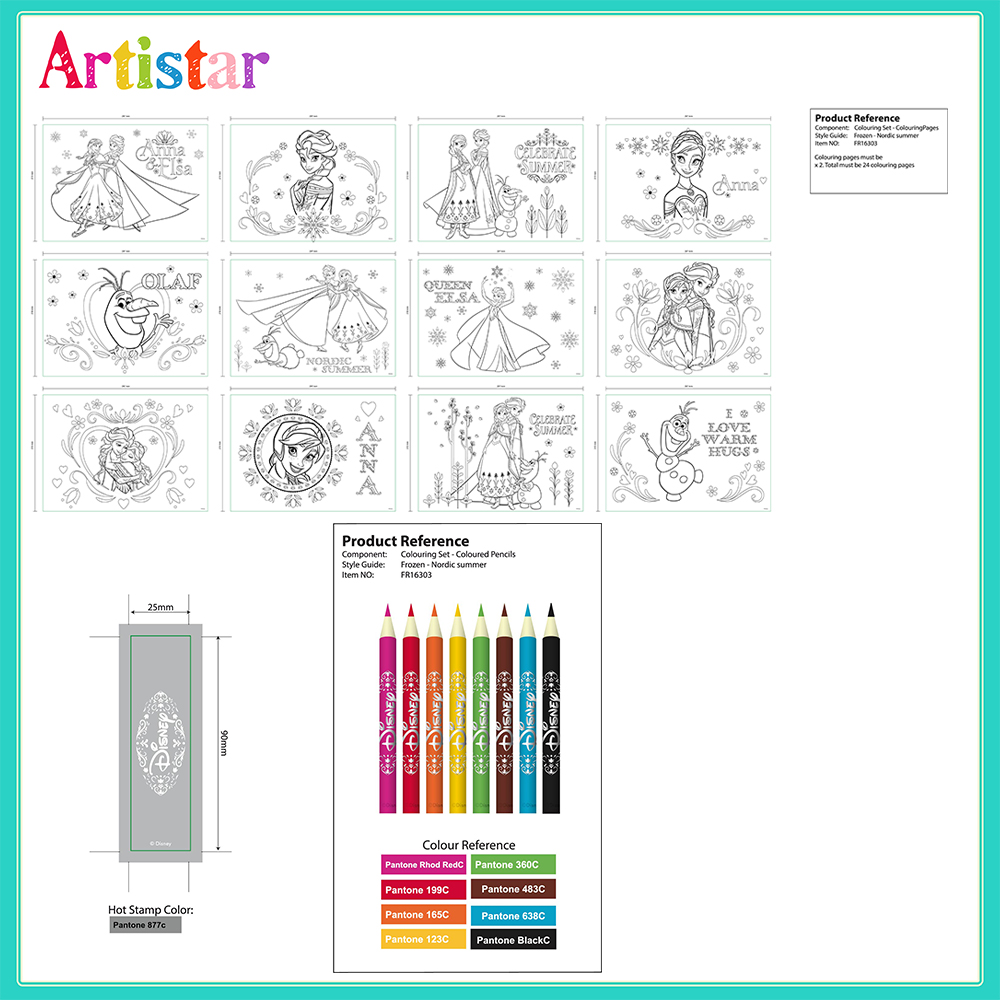 Disney Frozen Colouring Set 04