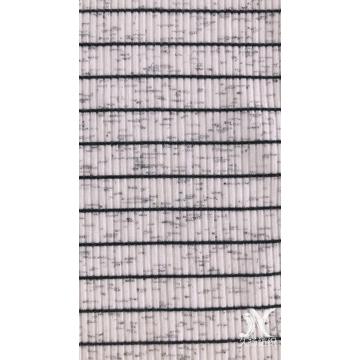 Black White Stripe Rib Knit Fabric