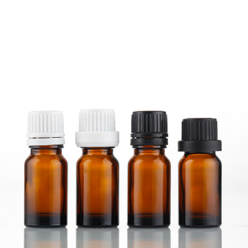 Amber Glass Essential Oil-flessen met kinderbestendige doppen