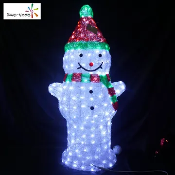 Lighted outdoor christmas decorations fancy vintage snowman nice lowes Christmas decor